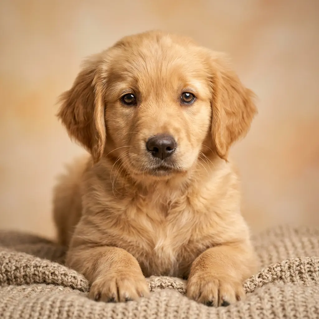 Adorable puppy representing dog aging
