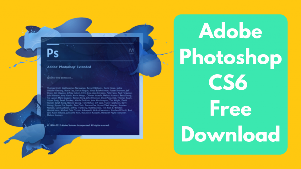 Adobe Photoshop CS6 Free Download